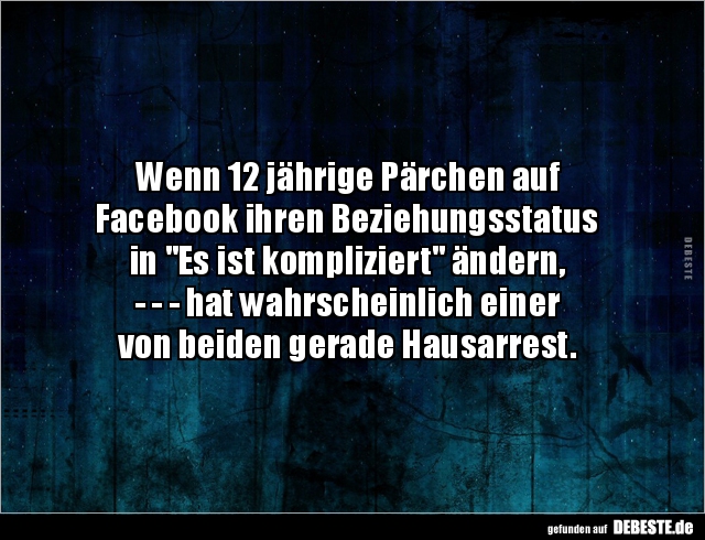 Wenn 12 jährige Pärchen auf  Facebook ihren.. - Lustige Bilder | DEBESTE.de