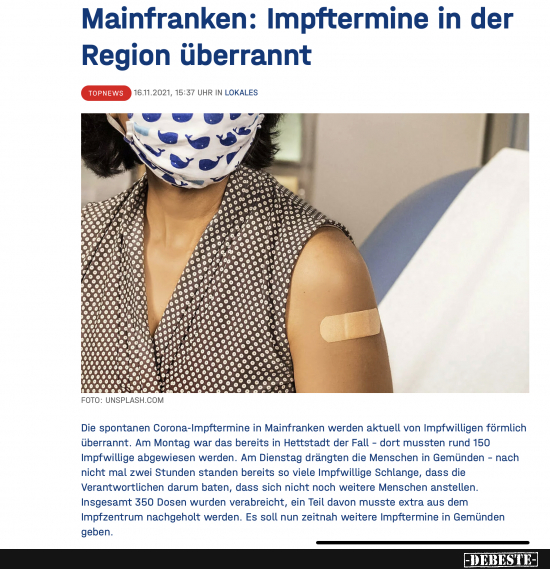 We hätte gedacht, dass alle gleichzeitig geimpften gleichzeitig eine Auffrischung wollen?! Konnte ja keiner ahnen! - Lustige Bilder | DEBESTE.de