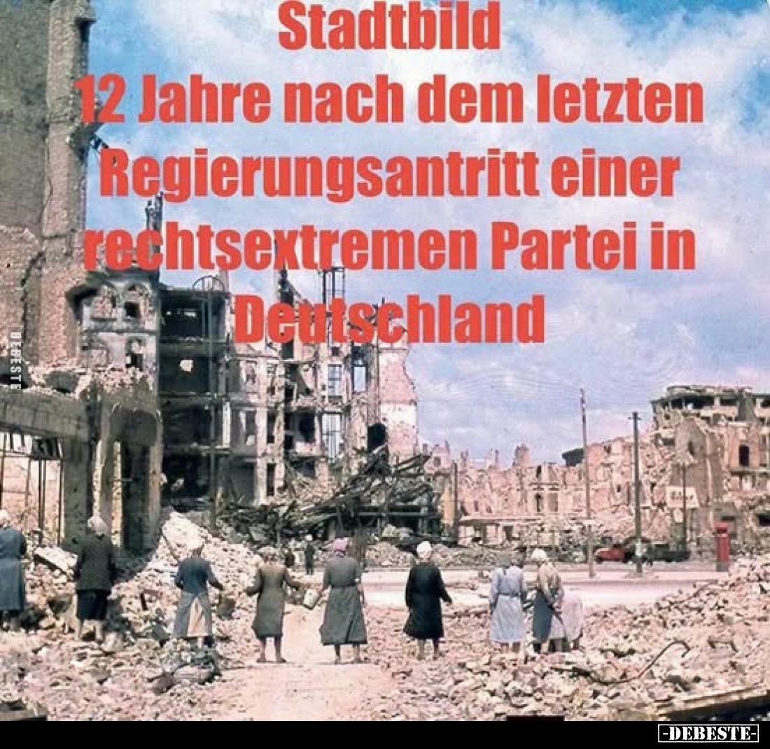 Stadtbild
12 Jahre nach dem letzten Regierungsantritt einer rechtsextremen Partei in Deutschland