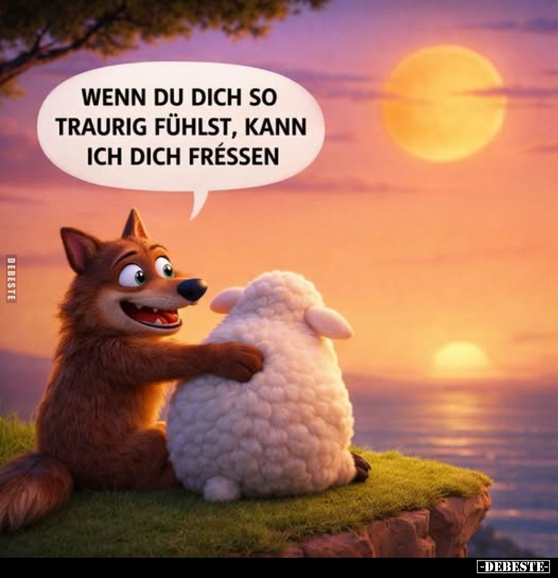 Wenn du dich so traurig fühlst, kann ich dich fressen.. - Lustige Bilder | DEBESTE.de