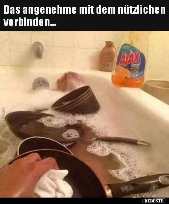 Das angenehme mit dem nützlichen verbinden...