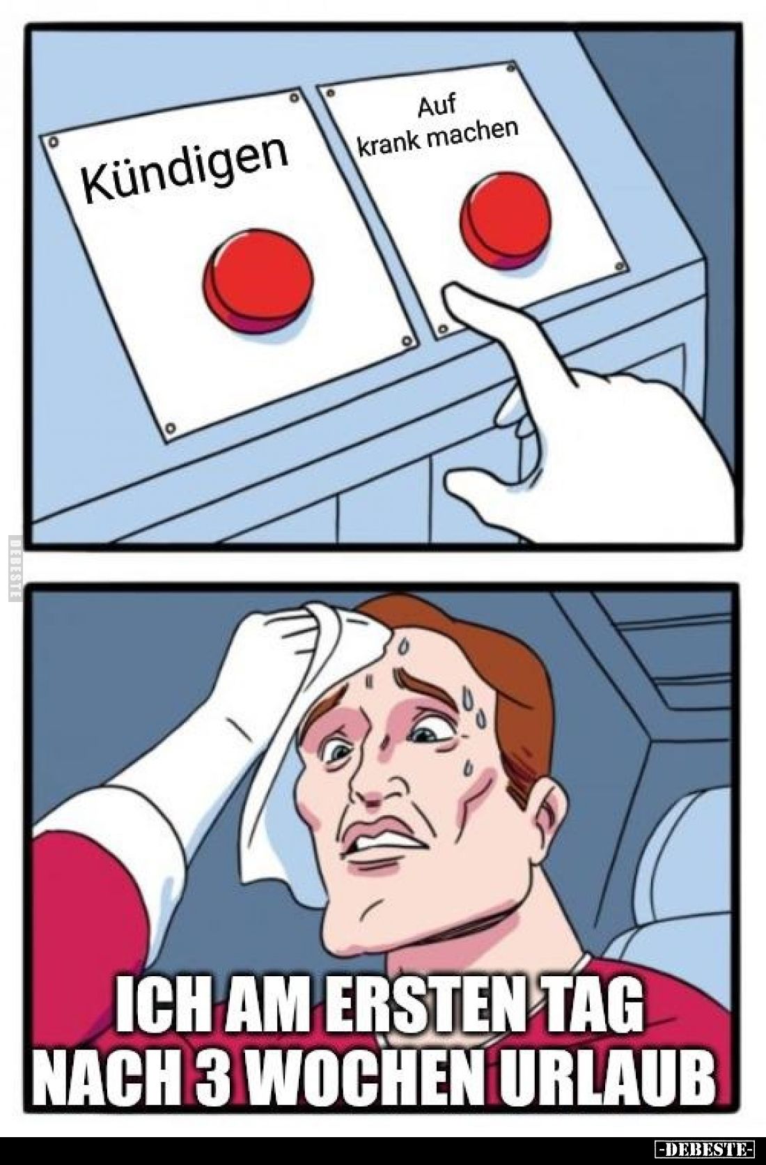 Ich am ersten Tag nach 3 Wochen Urlaub