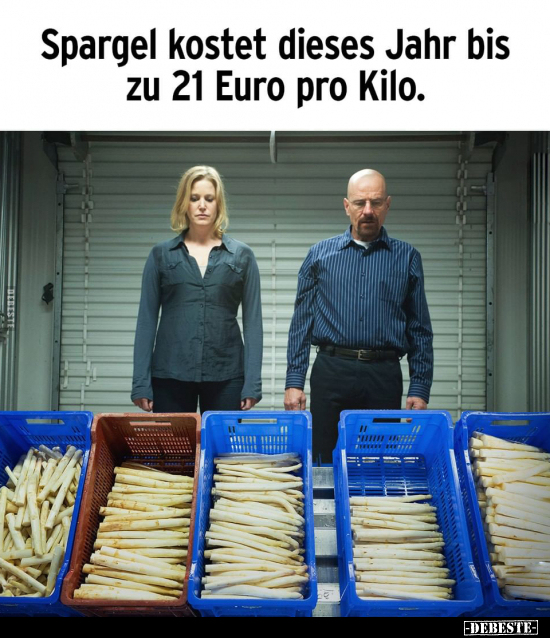 Spargel kostet dieses Jahr bis zu 21 Euro pro Kilo... - Lustige Bilder | DEBESTE.de