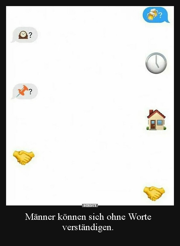 Männer können sich ohne Worte verständigen... - Lustige Bilder | DEBESTE.de