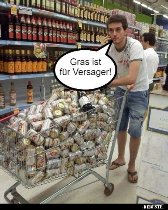 Gras ist für Versager!.. - Lustige Bilder | DEBESTE.de