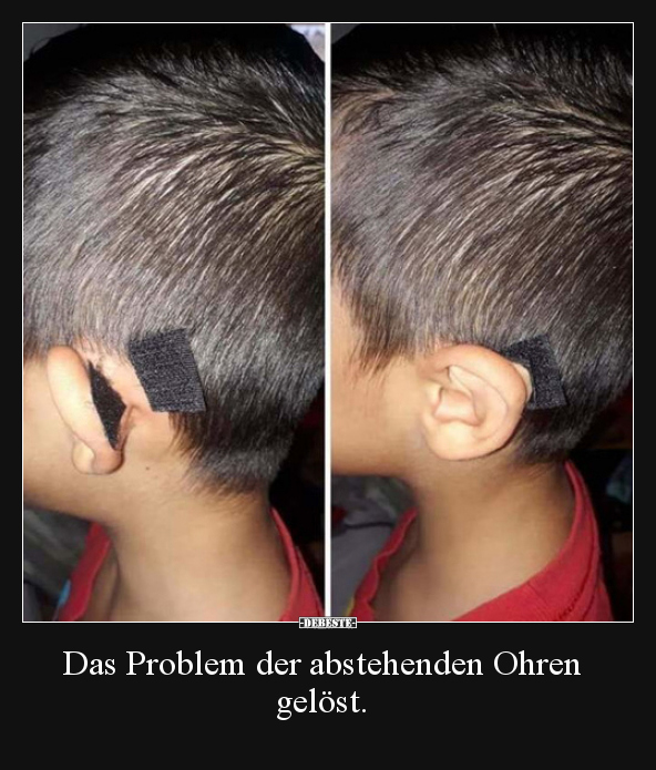 Das Problem der abstehenden Ohren gelöst... - Lustige Bilder | DEBESTE.de