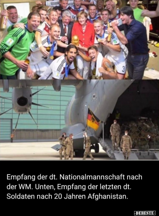 Empfang der dt. Nationalmannschaft nach der WM... - Lustige Bilder | DEBESTE.de