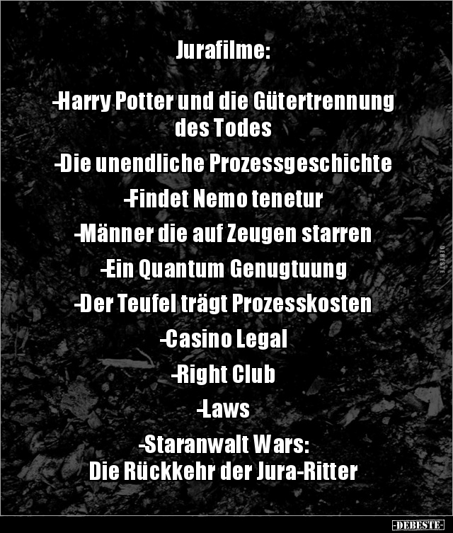 Jurafilme: -Harry Potter und die Gütertrennung des.. - Lustige Bilder | DEBESTE.de