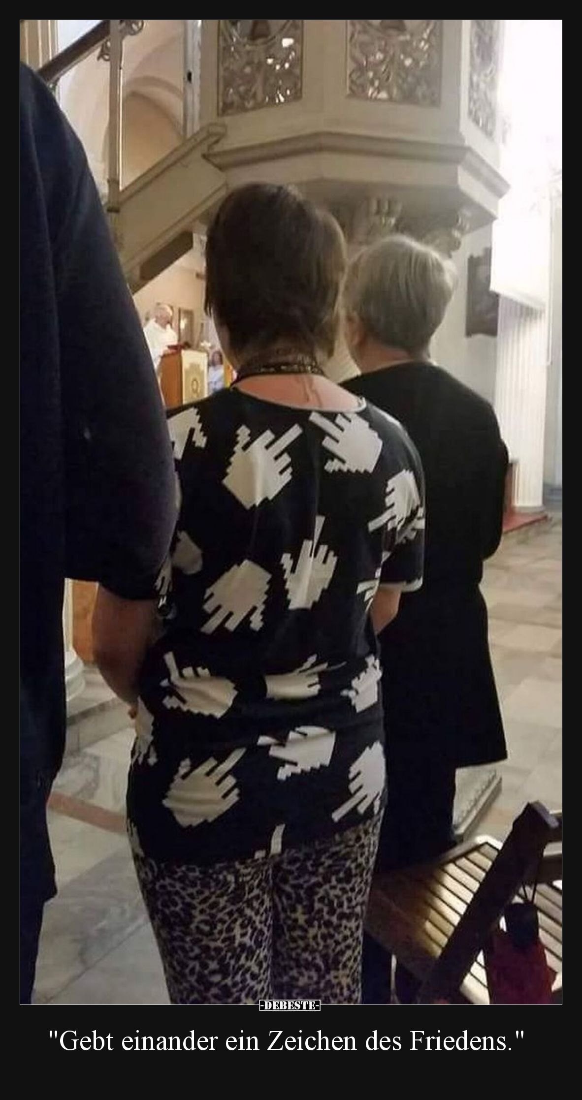 Gebt einander ein Zeichen des Friedens.