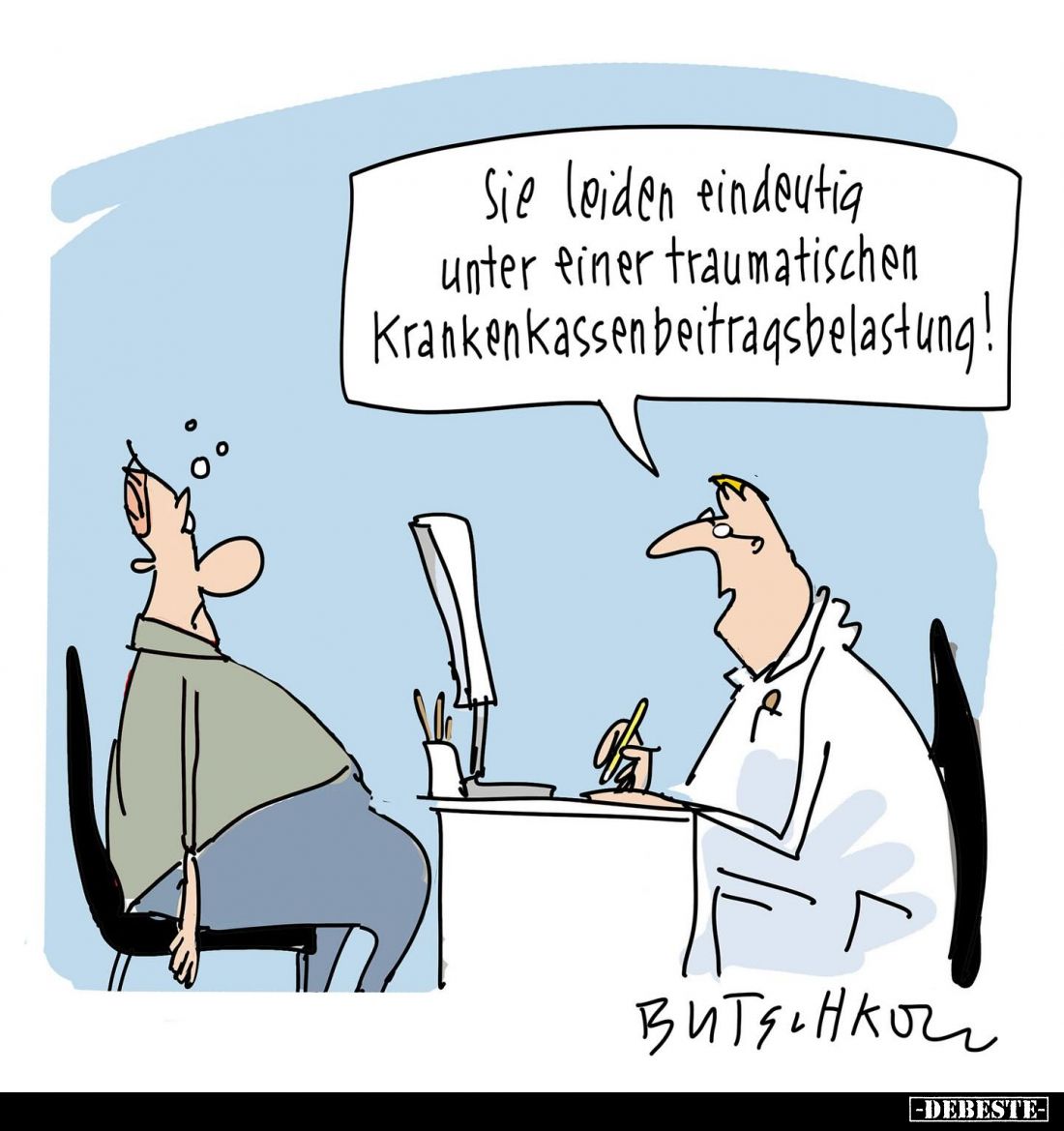 Sie leiden eindeutig unter einer traumatischen Krankenkassenbeitragsbelastung!