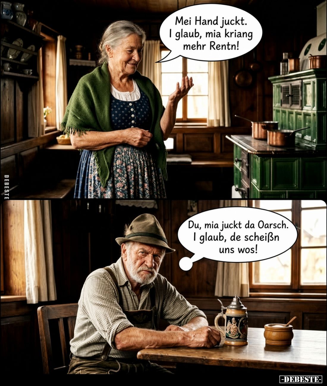 Mei Hand juckt. I glaub, mia kriang mehr Rentn!.. - Lustige Bilder | DEBESTE.de