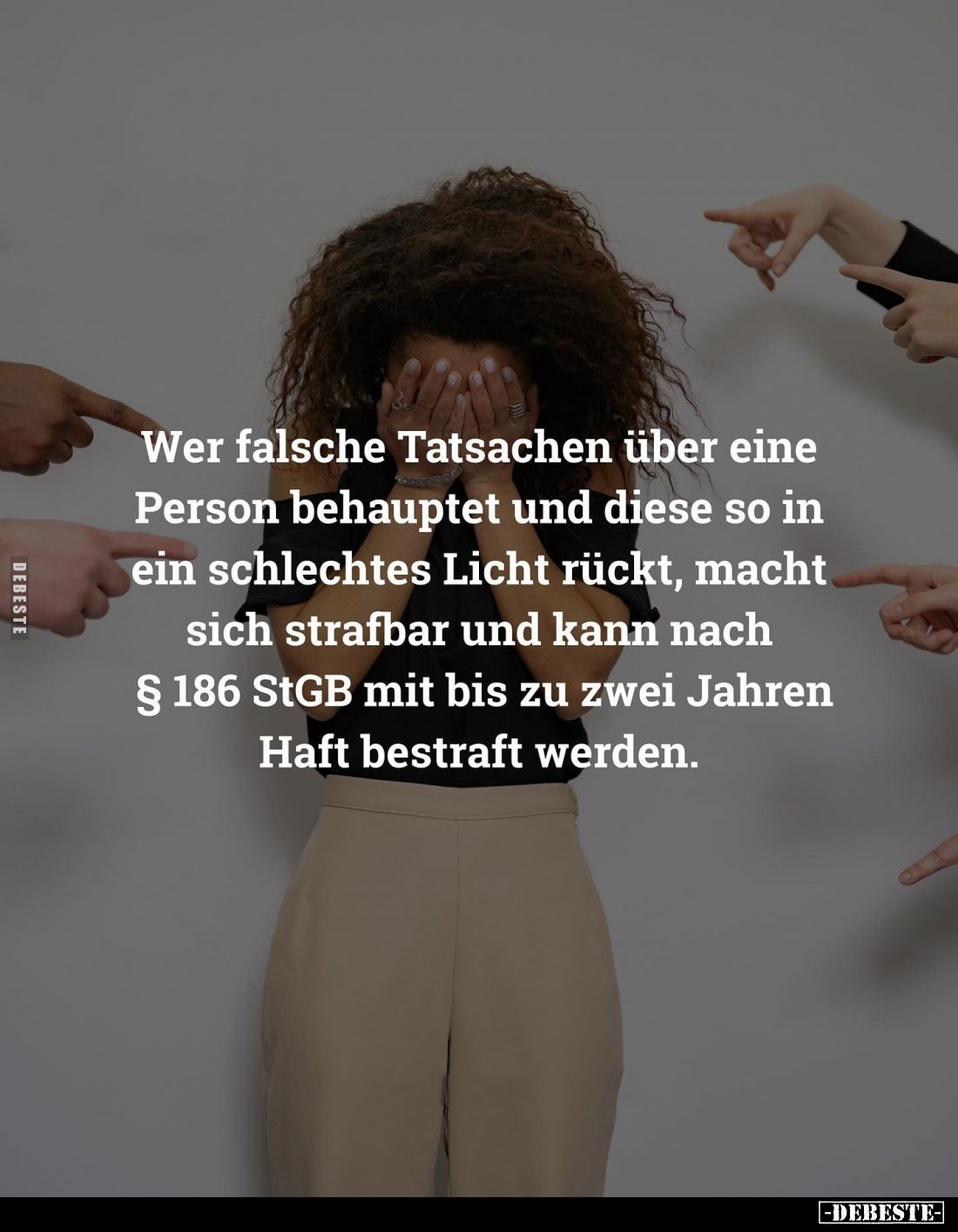 Wer falsche Tatsachen über eine Person behauptet und diese so in ein schlechtes Licht rückt, macht sich strafbar und kann nac...
