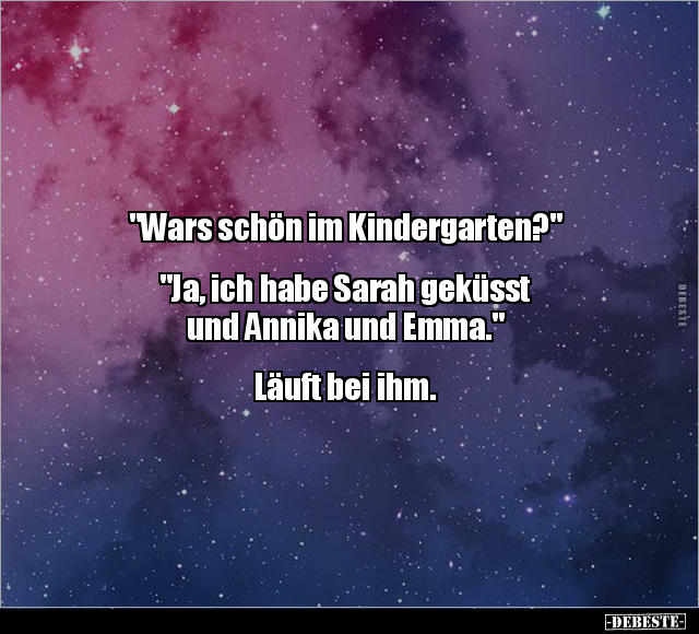 "Wars schön im Kindergarten?".. - Lustige Bilder | DEBESTE.de