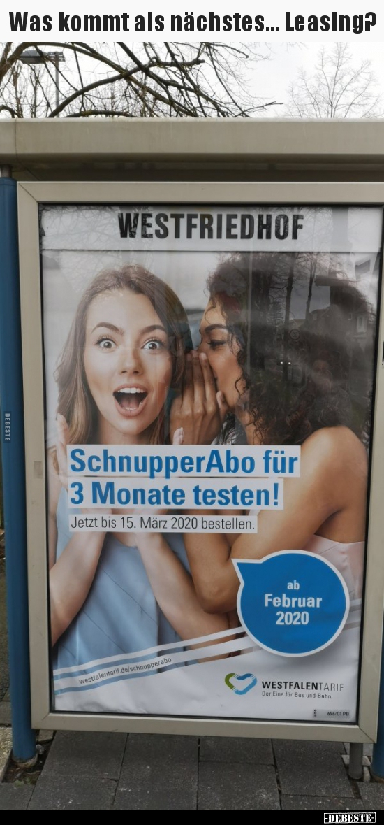 Was kommt als nächstes... Leasing?..
