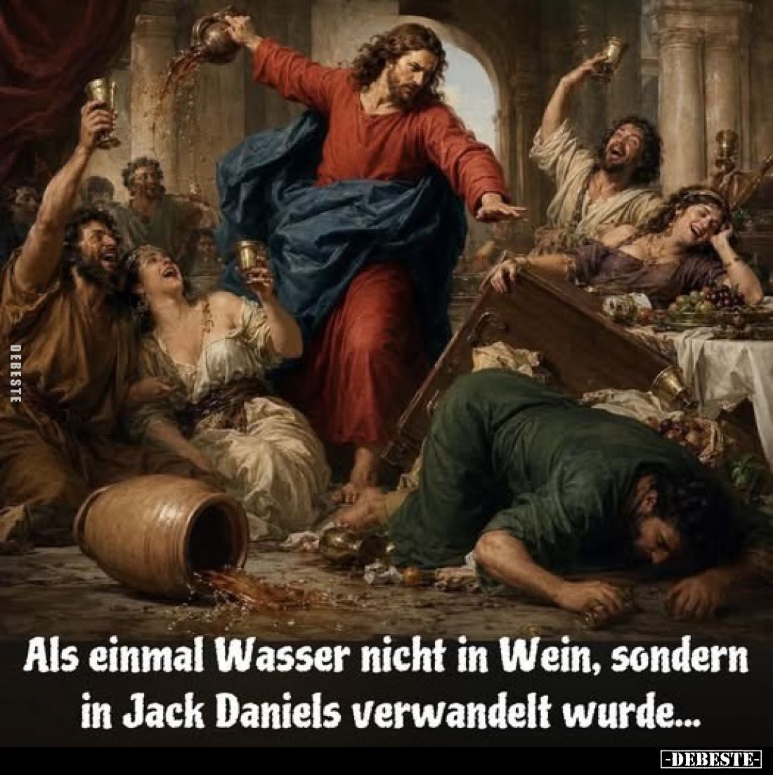 Als einmal Wasser nicht in Wein, sondern in Jack Daniels verwandelt wurde...