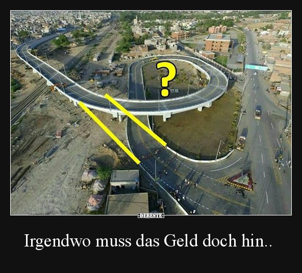 Irgendwo muss das Geld doch hin..