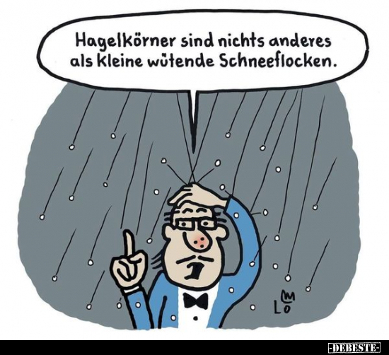 Hagelkörner sind nichts anderes als kleine wütende.. - Lustige Bilder | DEBESTE.de