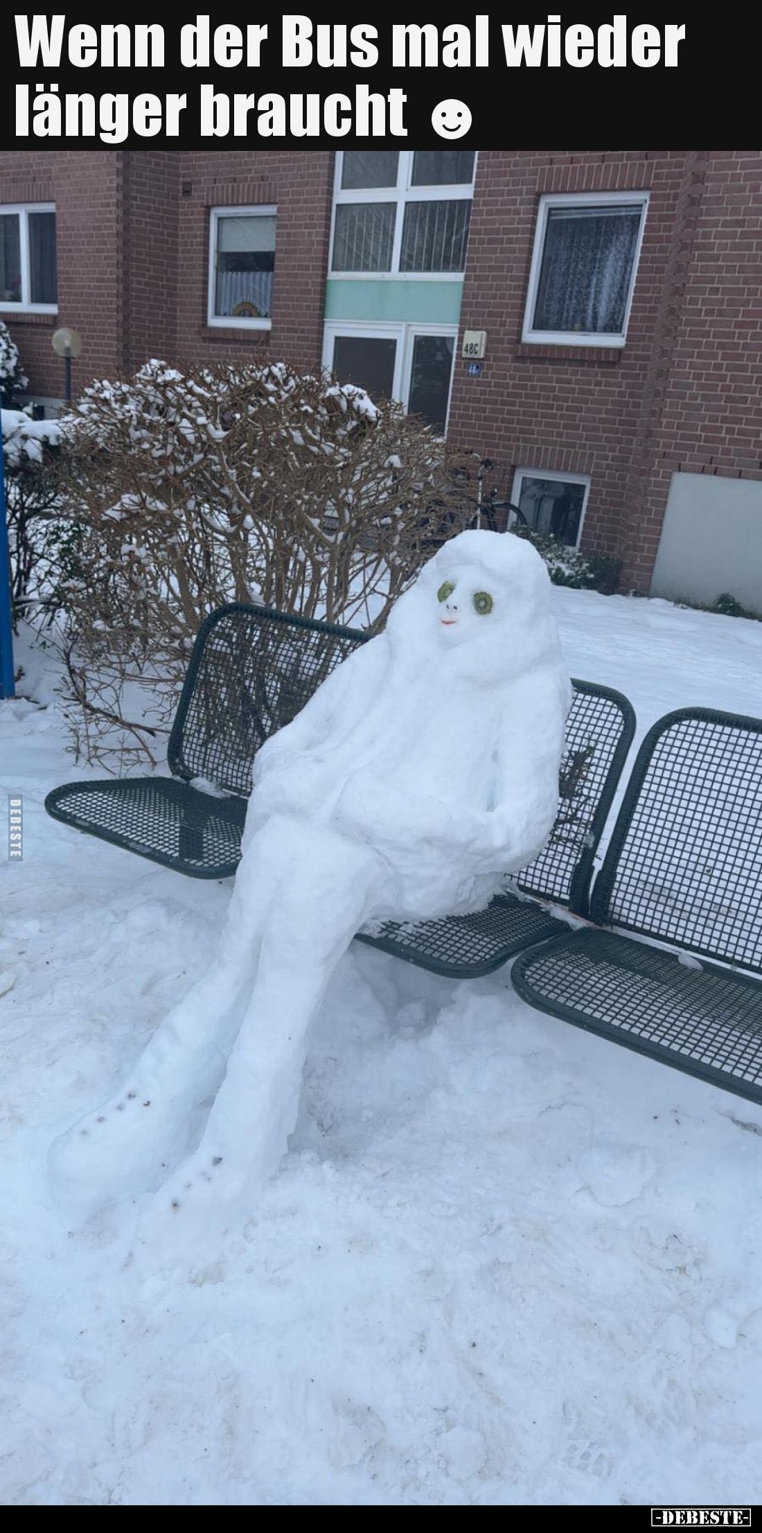 Wenn der Bus mal wieder länger braucht.