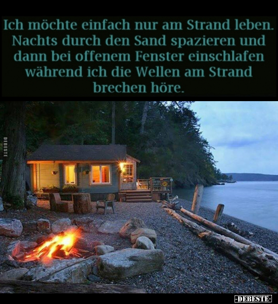 Ich möchte einfach nur am Strand leben... - Lustige Bilder | DEBESTE.de