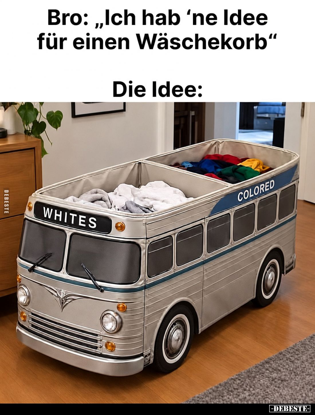 Bro: "Ich hab 'ne Idee für einen Wäschekorb"... - Lustige Bilder | DEBESTE.de