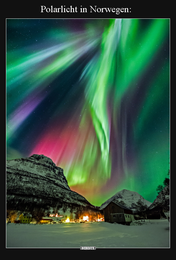 Polarlicht in Norwegen.. - Lustige Bilder | DEBESTE.de