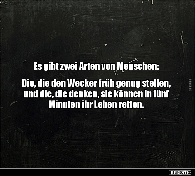 Es gibt zwei Arten von Menschen.. - Lustige Bilder | DEBESTE.de