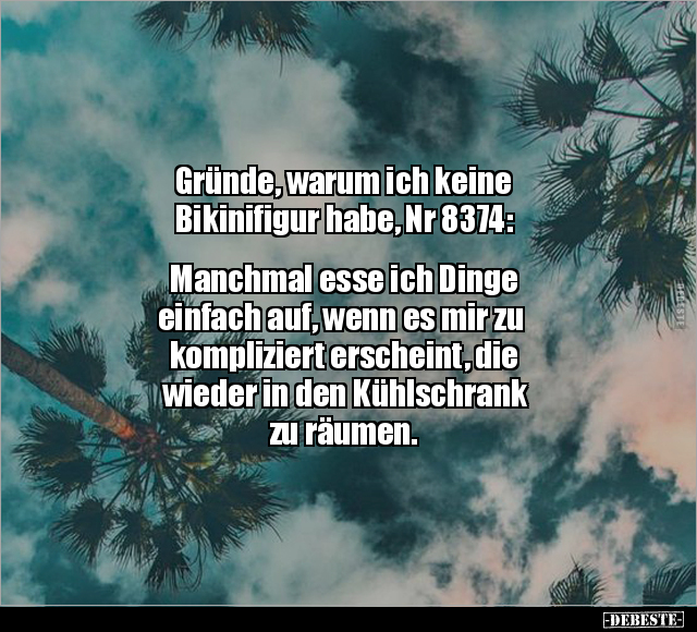 Bikinifigur, Wenn, Kompliziert, Kühlschrank