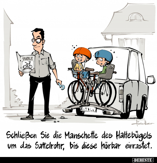 Schließen Sie die Manschette des Haltebügels.. - Lustige Bilder | DEBESTE.de