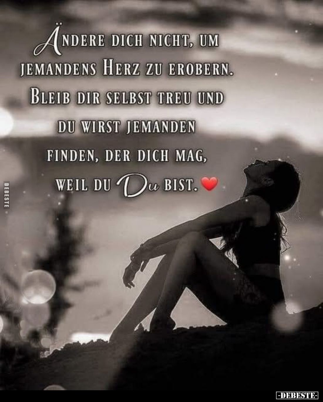 Ändere dich nicht, um jemandens Herz zu erobern.. - Lustige Bilder | DEBESTE.de