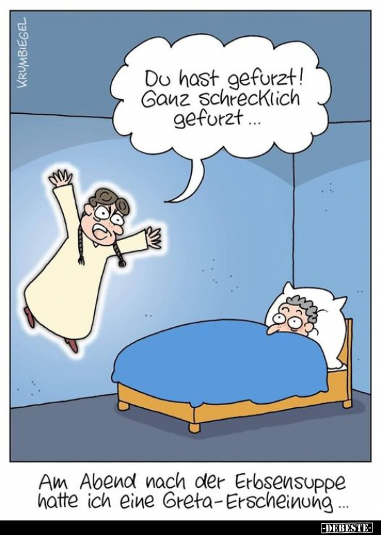 Du hast gefurzt! Ganz schrecklich gefurzt..