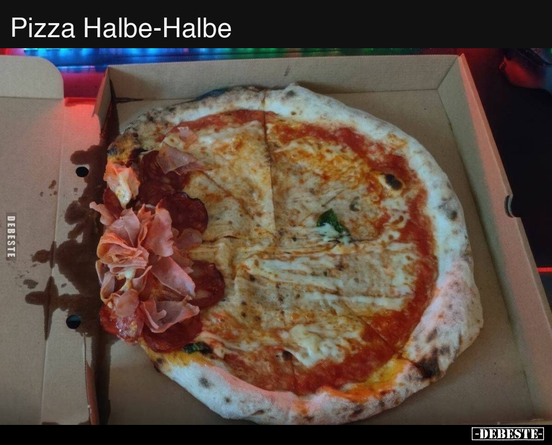 Pizza Halbe-Halbe