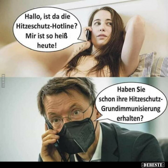 Hallo, ist da die Hitzeschutz-Hotline?.. - Lustige Bilder | DEBESTE.de