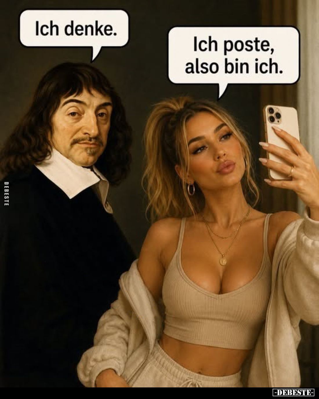 Ich denke.
-
Ich poste, also bin ich.