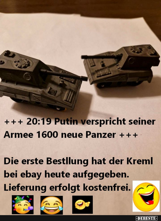 Putins neue Panzer - Lustige Bilder | DEBESTE.de