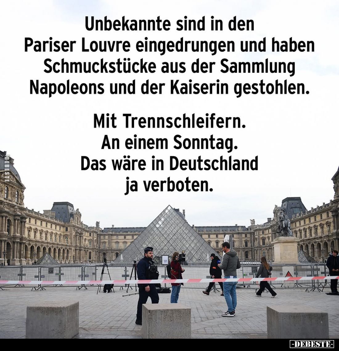 Unbekannte sind in den Pariser Louvre eingedrungen und haben Schmuckstücke aus der Sammlung Napoleons und der Kaiserin gestoh...