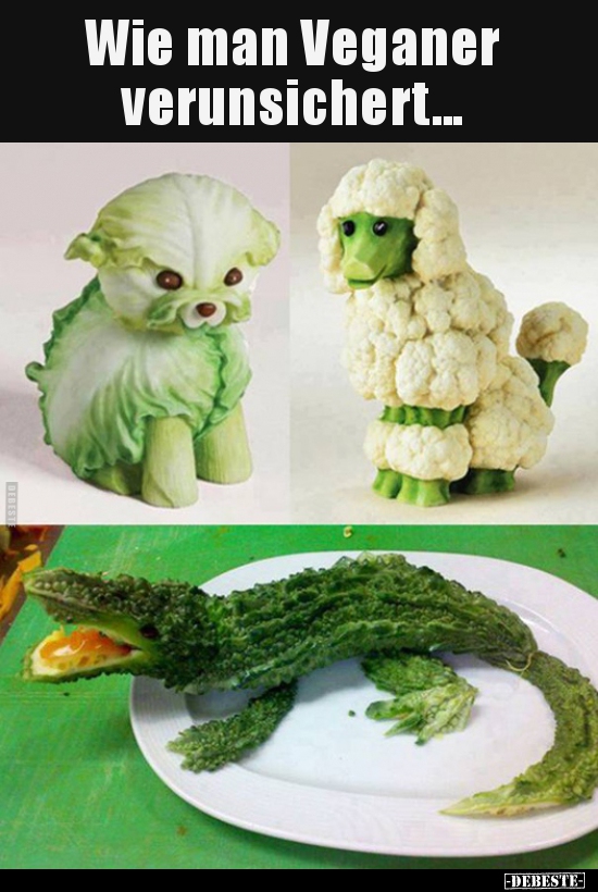 Wie man Veganer verunsichert...