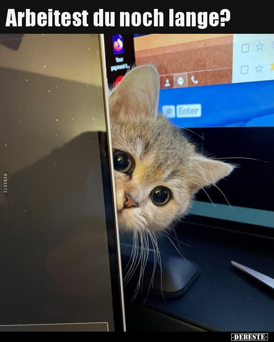 Arbeitest du noch lange?..