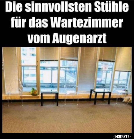 Die sinnvollsten Stühle für das Wartezimmer vom.. - Lustige Bilder | DEBESTE.de