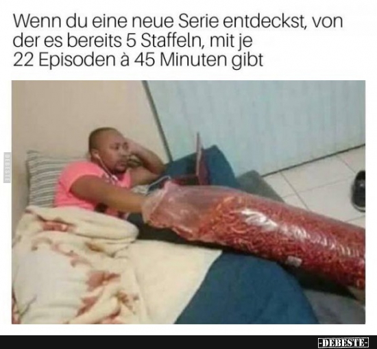 Wenn du eine neue Serie entdeckst, von der es bereits..