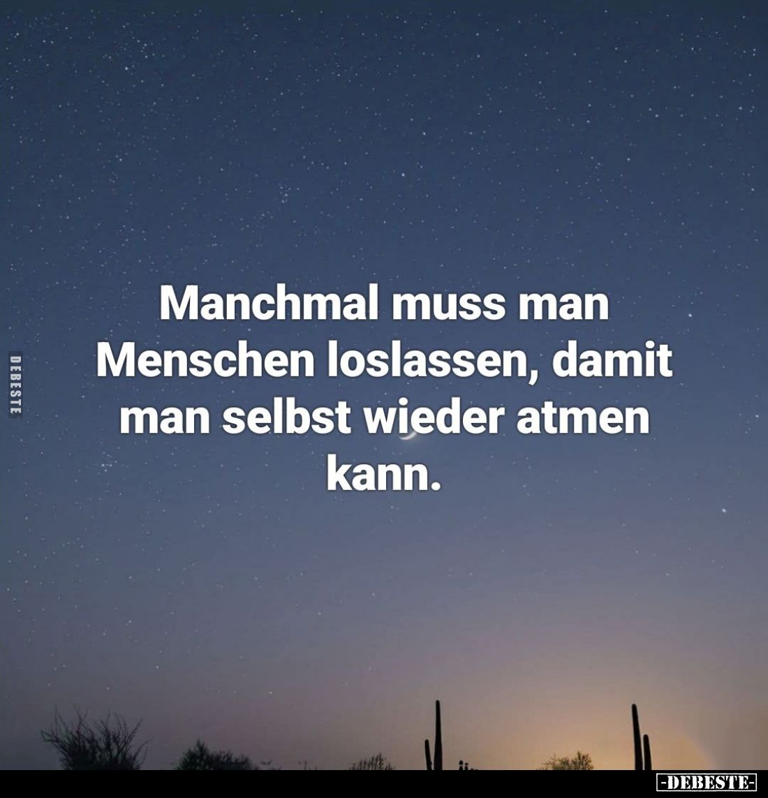 Manchmal muss man Menschen loslassen... - Lustige Bilder | DEBESTE.de
