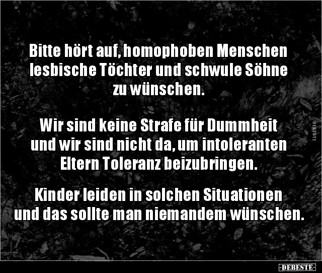 Bitte hört auf, homophoben Menschen lesbische Töchter und.. - Lustige Bilder | DEBESTE.de