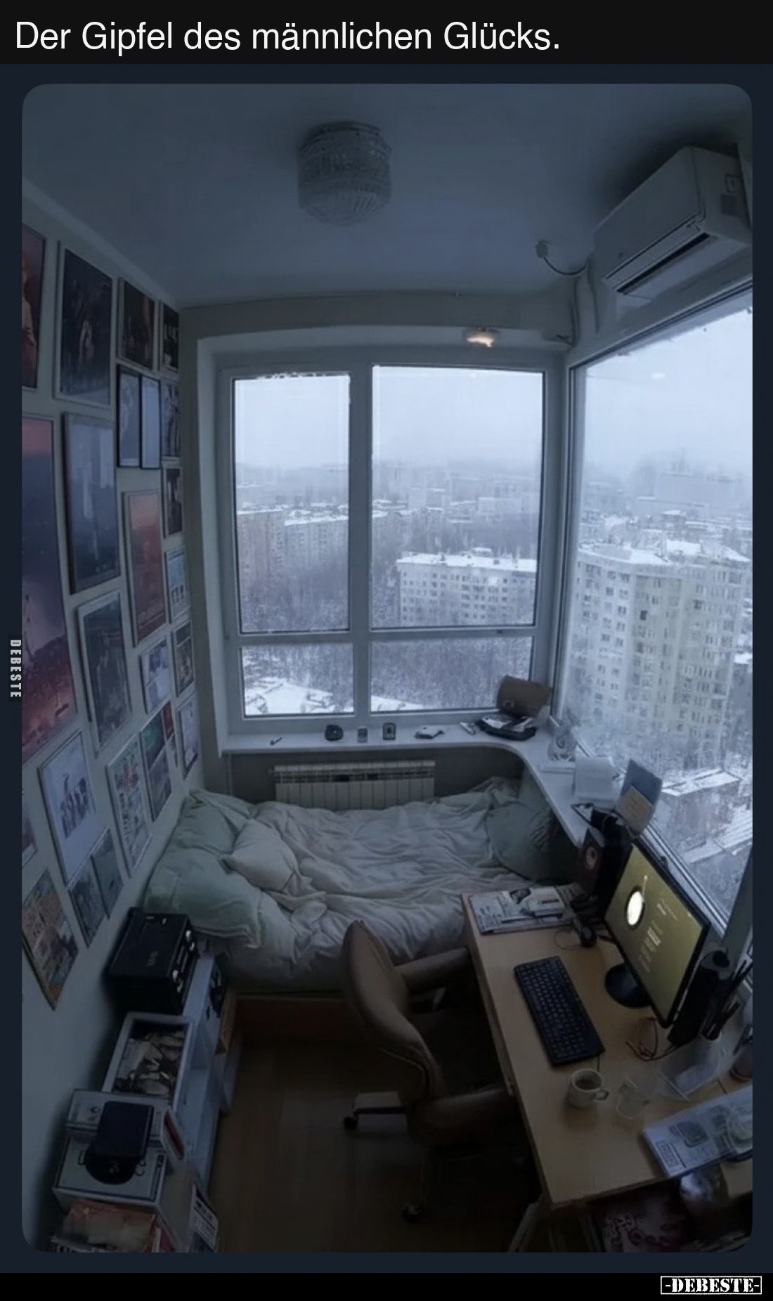 Der Gipfel des männlichen Glücks