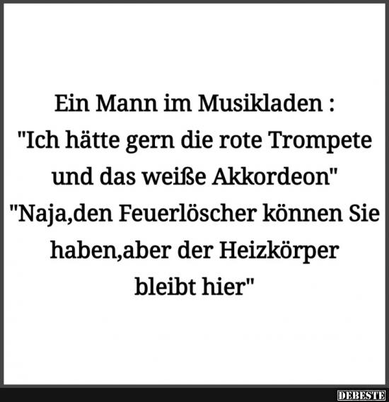 Ein Mann im Musikladen..