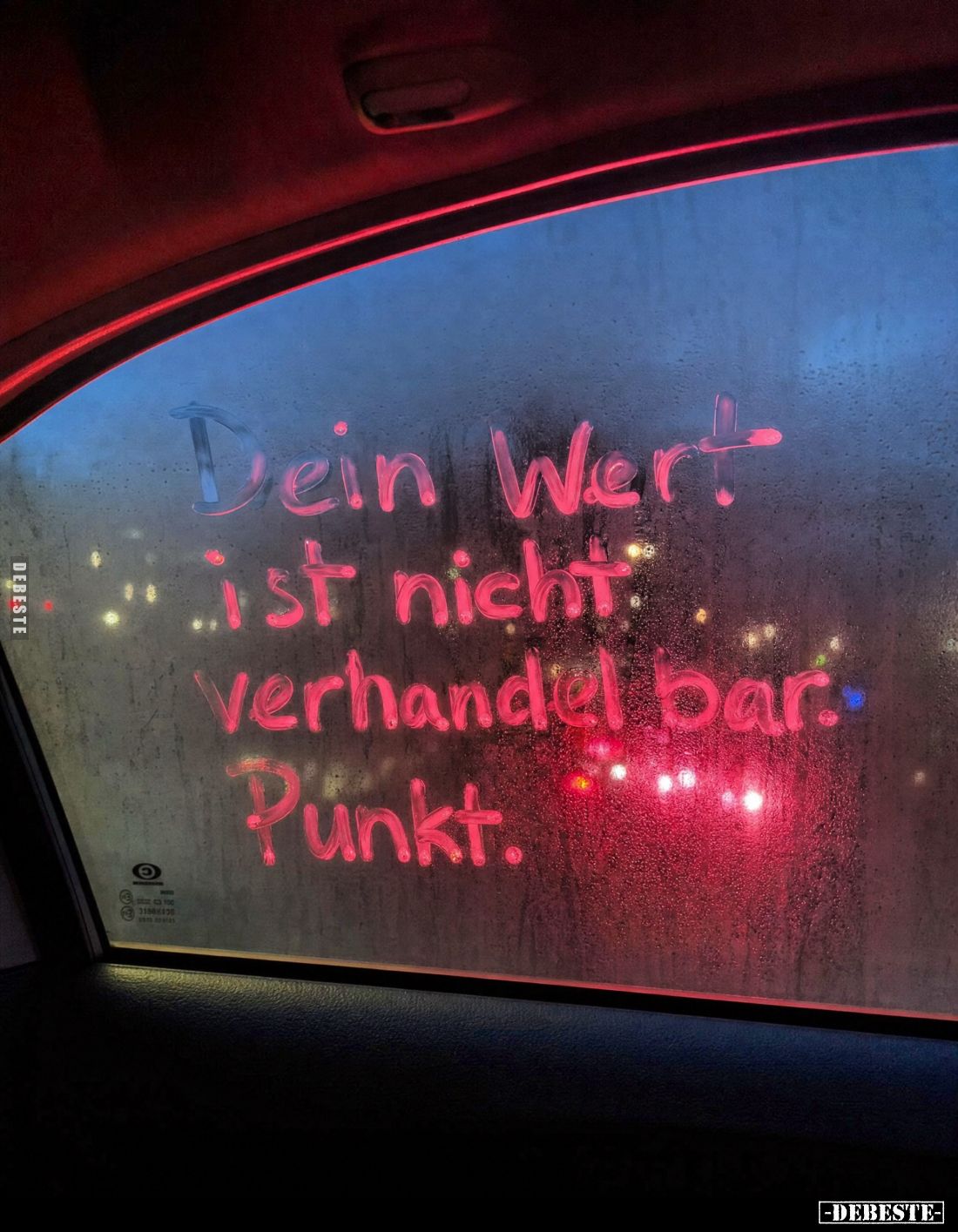 Dein Wert ist nicht verhandelbar. Punkt.