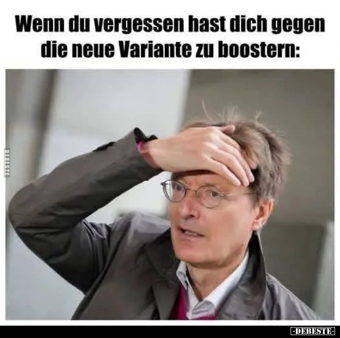 Wenn du vergessen hast dich gegen die neue Variante zu boostern: