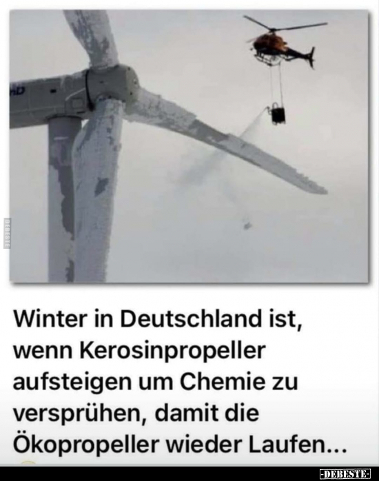 Winter in Deutschland ist, wenn Kerosinpropeller aufsteigen.. - Lustige Bilder | DEBESTE.de