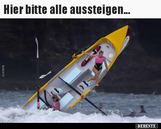 Hier bitte alle aussteigen...