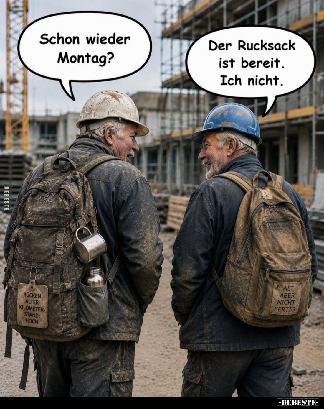 Schon wieder Montag? -
Der Rucksack ist bereit. Ich nicht.