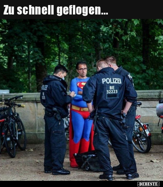 Zu schnell geflogen...