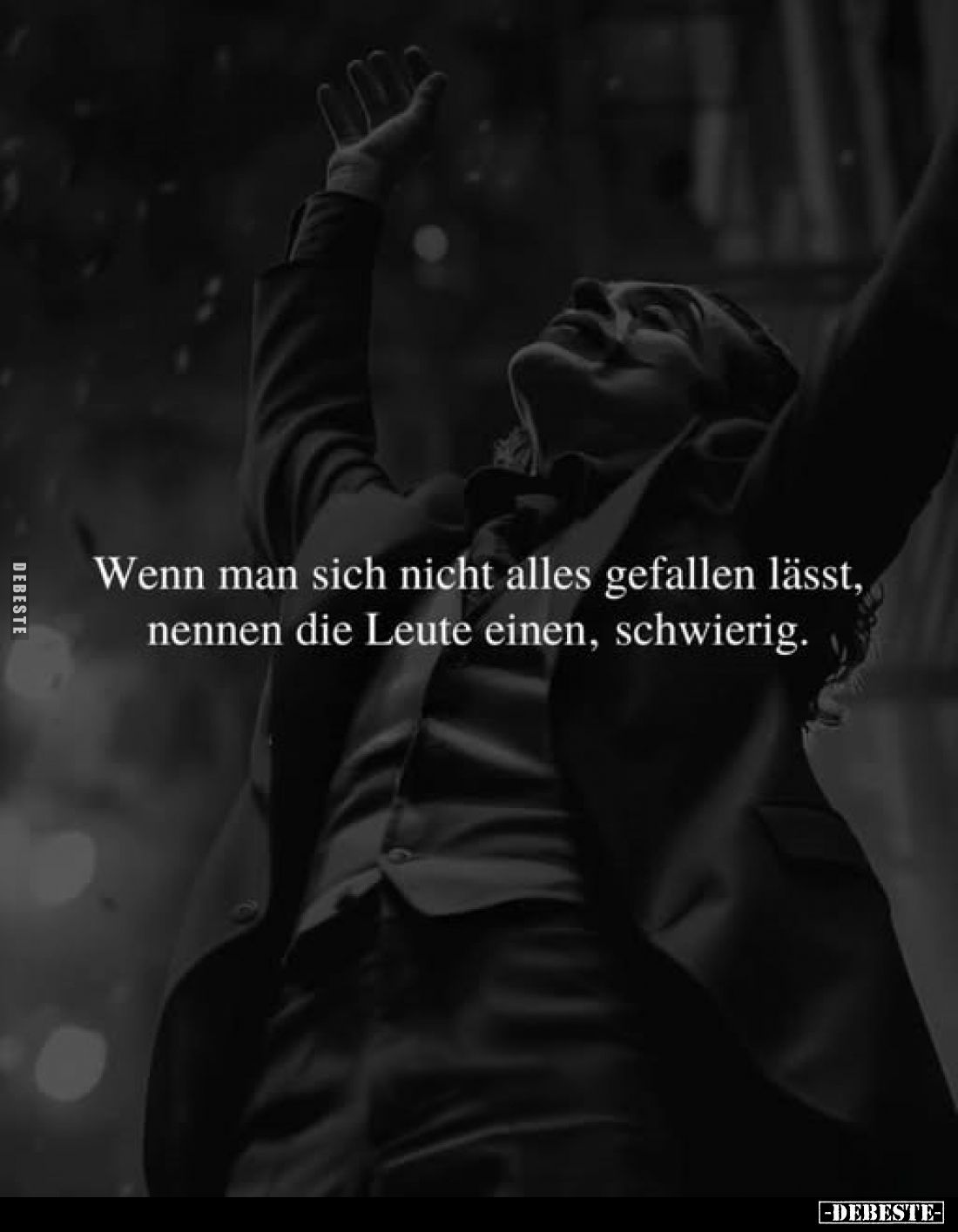 Wenn man sich nicht alles gefallen lässt, nennen die Leute einen, schwierig.